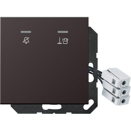Jung - Abdeckung/Bedienelement für Installationsschalterprogramme Hotelabdeckung AL CU KO5 M 230 D mit LED-Einheit 230V