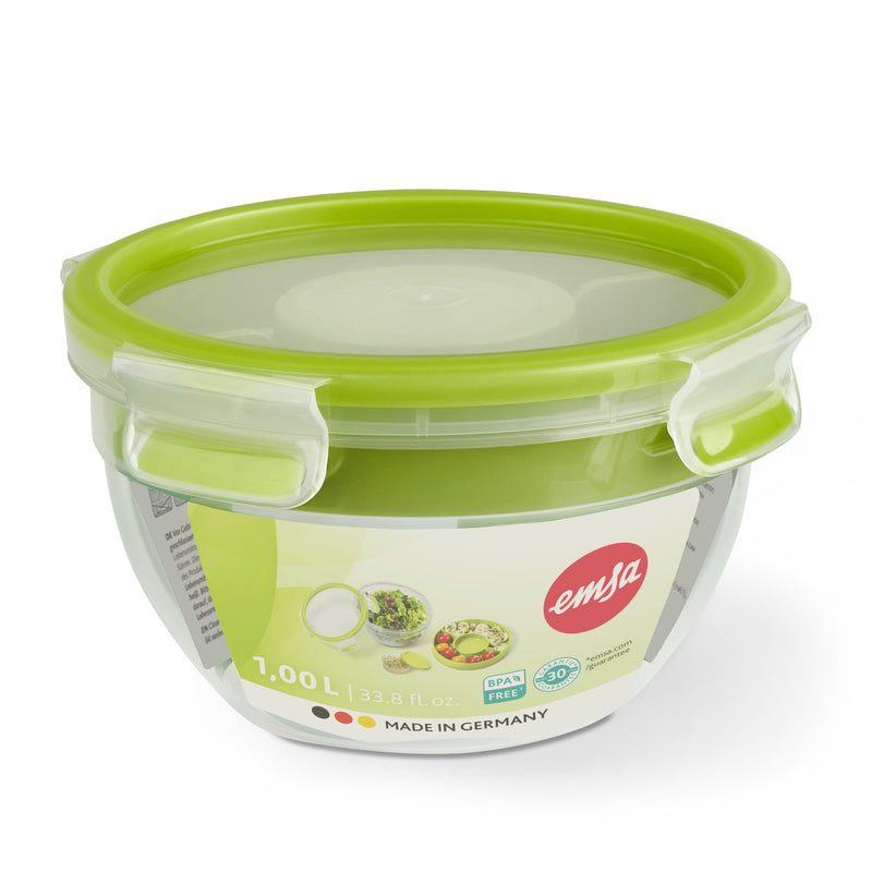 Emsa - Zubehör/Ersatzteile für Kleingeräte Salatbox CLIP GO ru. 1,0l rund 1l