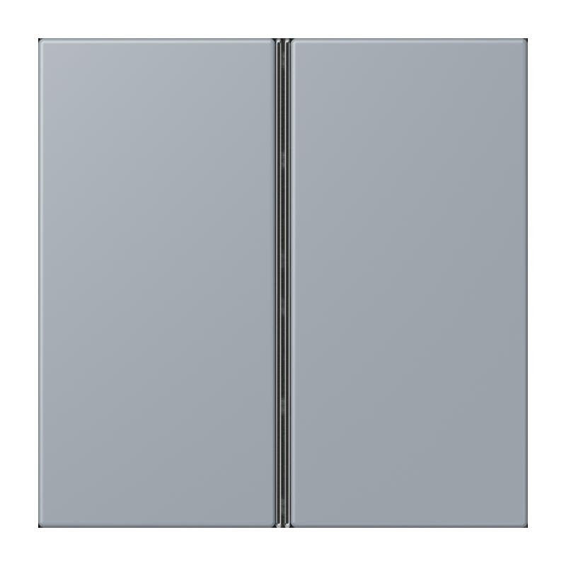 Jung - Abdeckung/Bedienelement für Installationsschalterprogramme Tastensatz 2fach LC 402 TSA 257 gris clair 59