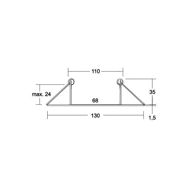 Brumberg Leuchten - Mechanisches Zubehör/Ersatzteile für Leuchten Reduzierring 81202080 D130mm, schwarz matt