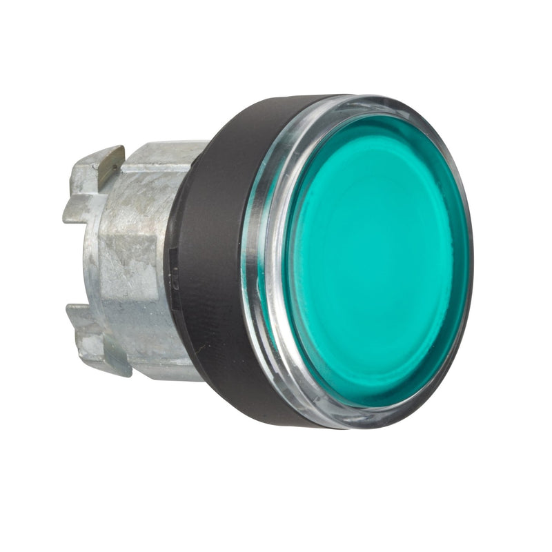 Schneider Electric - Frontelement für Drucktaster Frontelement, grün, flach ZB4BW337 f.Leuchtdruckt.D22mm − 1 Stück