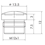 WAGO - Zubehör/Ersatzteile für Steuerungen M12-Schutzkappe 756-8102 − 10 Stück
