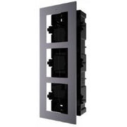 Hikvision - Zubehör/Ersatzteile für Türkommunikation Rahmen DS-KD-ACF3 für 3 Modul UP