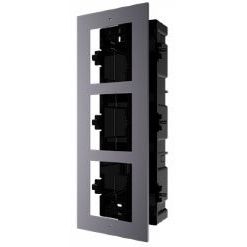 Hikvision - Zubehör/Ersatzteile für Türkommunikation Rahmen DS-KD-ACF3 für 3 Modul UP