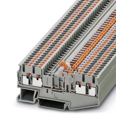 Phoenix Contact - Trenn- und Messtrenn-Reihenklemme Durchgangsreihenklemme PT 2,5-QUATTRO-MT 0,14-4qmm, 5,2mm, gr