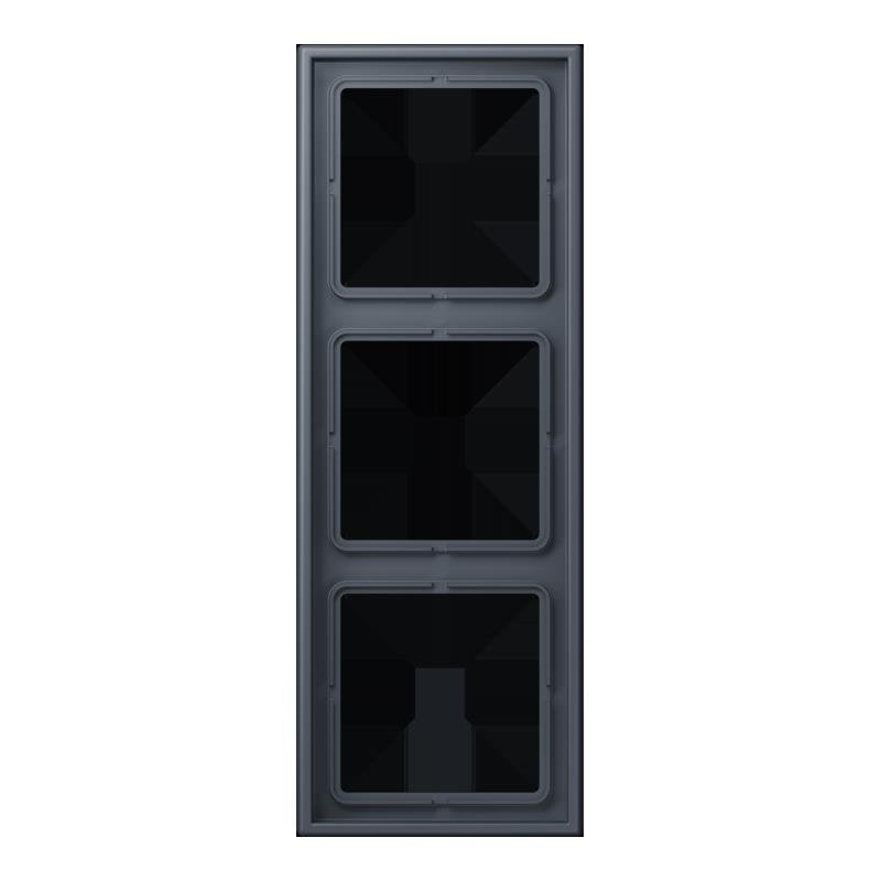 Jung - Abdeckrahmen Rahmen 3-fach LC 983 262 gris fonce 59