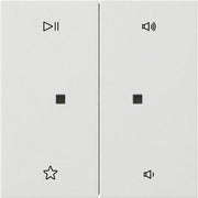 Gira - Bedienelement intelligent Wippe 2f Audiostrg 5384112 Reinweiß