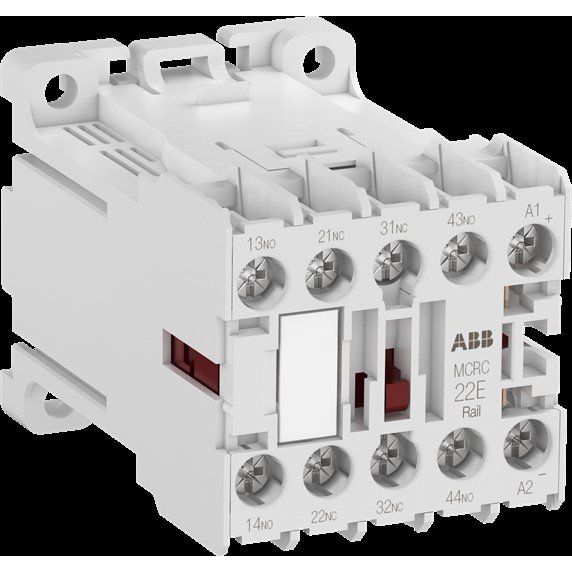 ABB Stotz S&J - Hilfsschütz, Relais Kleinhilfsschütz MCRC022ATWJD-RAIL 2S+2Ö, 110V DC