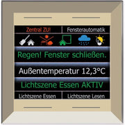 Issendorff - Bussystem-Melde-/Bedientableau Glas-Farbdisplay LCN - GTS4DC 4 Tasten, 2,8 Zoll