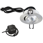 EVN Lichttechnik - Downlight/Strahler/Flutlicht P-LED Einbauleuchte PC650N91440 230V 4000K alu/pol