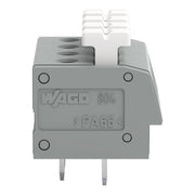 WAGO - Leiterplattenklemme 804-104 Drücker,2,5 mm²,grau − 55 Stück