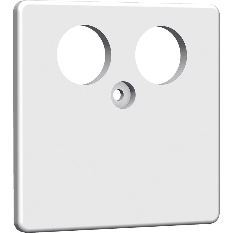 Homeway - Multi-Einsatz/Abdeckung für Daten- und Kommunikations-Anschlusstechnik Zentralplatte HAXHSE-G0201-C001 TV 50x50mm rw