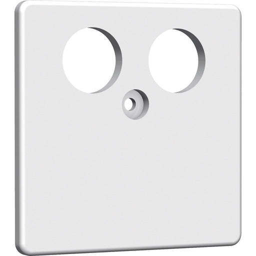 Homeway - Multi-Einsatz/Abdeckung für Daten- und Kommunikations-Anschlusstechnik Zentralplatte HAXHSE-G0201-C001 TV 50x50mm rw