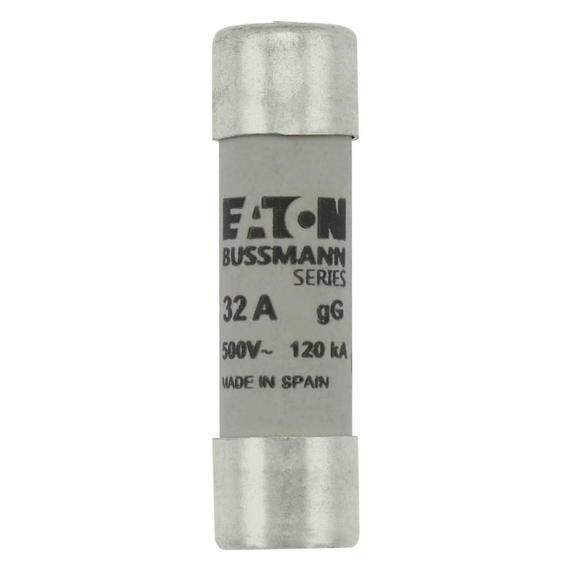 Eaton - Zylindrische Sicherung Sicherungseinsatz Nieders. CYL GG 14,#C14G32S 32A AC 500V 120kA − 10 Stück