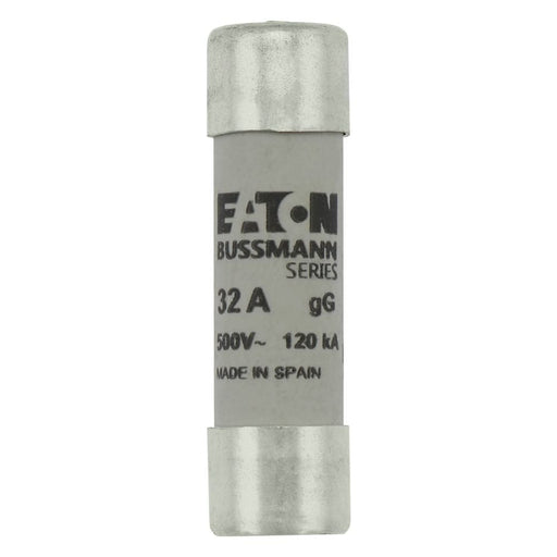 Eaton - Zylindrische Sicherung Sicherungseinsatz Nieders. CYL GG 14,#C14G32S 32A AC 500V 120kA − 10 Stück