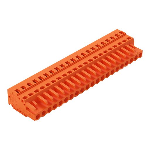 WAGO - Kabelsteckverbinder für Leiterplattensteckverbinder 1-Leiter-Federleiste 231-321/102-000 CAGECLAMP,2,5mm²,or − 10 Stück