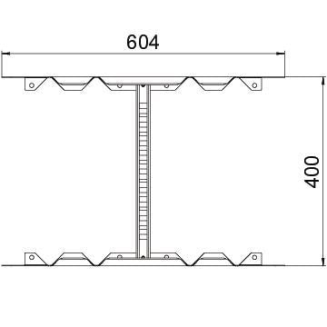 OBO Bettermann - Verbinder für Kabeltragsystem Multifunktionsverbinder LMFV 640 FS für Kabelleiter