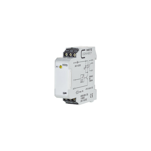 Metz Connect - Schaltrelais Schnittstellenmodul 1W KRS-E06 24ACDC Hand ohne Handbedienebene − 5 Stück