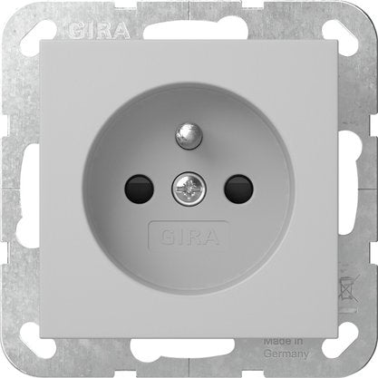 Gira - Steckdose Steckd. Erdstift+SH 4485015 Grau