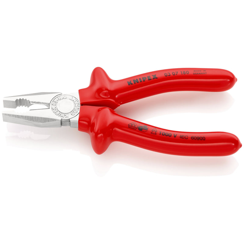 Knipex - Kombizange 03 07 180 verchromt, 180mm