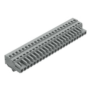 WAGO - Kabelsteckverbinder für Leiterplattensteckverbinder 1-Leiter-Federleiste 231-123/008-000 CAGECLAMP,2,5 mm²,gr − 10 Stück