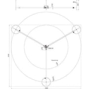 DEHN - Sockel für Fangeinrichtung Blitzschutz Dreibeinstativ klappbar DBS KB D40 #105201 50 RA1435 STTZN
