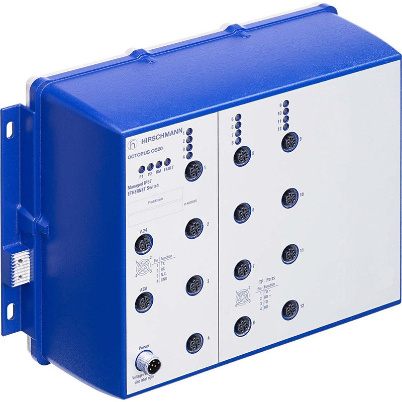 Hirschmann INET - Netzwerk Switch Ind.Ethernet Switch OCTOPUS 942133007 IP67 Switch, 12Ports − 1 Stück