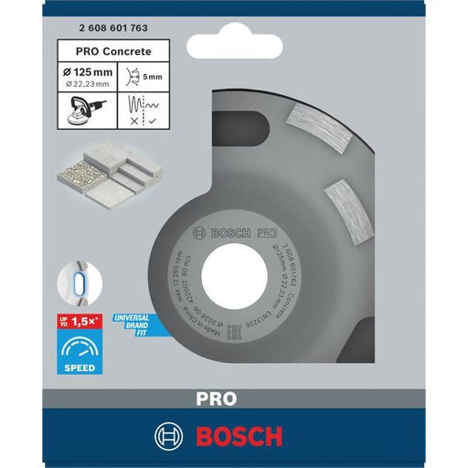 Bosch - Trenn-/Schleifscheibe PRO Concrete Topfscheibe, 2608601763 50 x 125 mm 22,23 mm