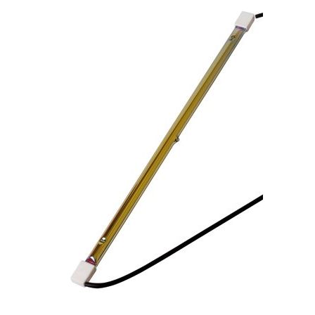 Scharnberger+Hasenbein - Hochvolt-Halogenlampe ohne Reflektor Infrarot-Heizstab 355mm 29009 SK15 235V 2000W gold