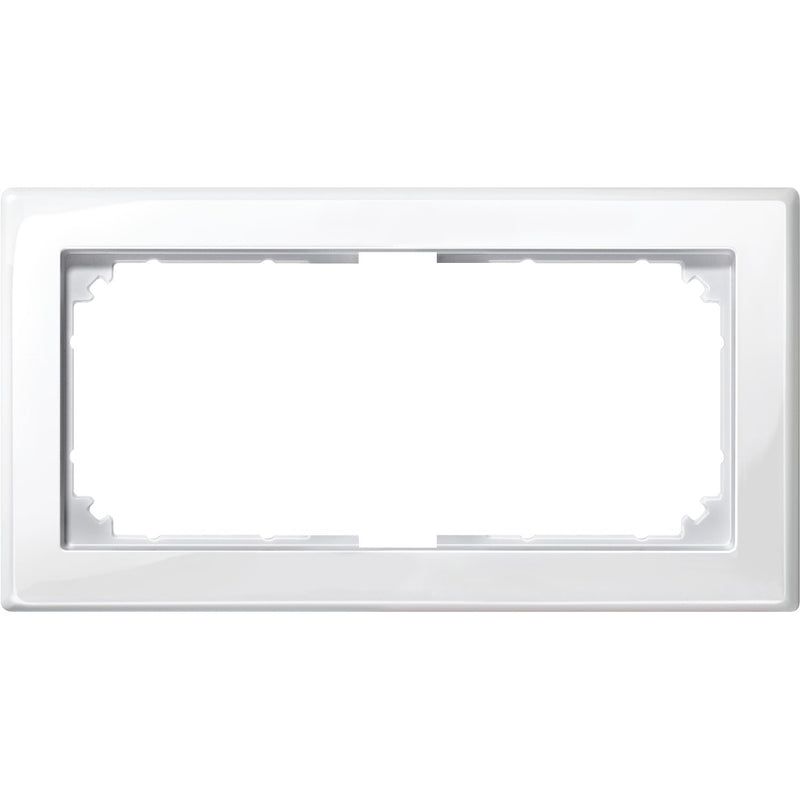 Merten - Abdeckrahmen Rahmen 2f.pws/gl 478819 ohne Mittelsteg