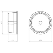 Kaiser - Zubehör/Ersatzteile für Dose/Gehäuse für Montage in der Wand/Decke Haftmagnet 1261-81 m.60mm Öffnungsmaß − 5 Stück