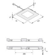 Hera - Downlight/Strahler/Flutlicht LED-Einbauleuchte 20203188002 edelstahloptik 3000K