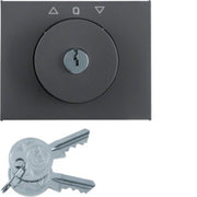 Berker - Abdeckung/Bedienelement für Installationsschalterprogramme Zentralstück m Schloss 1079710600 für Jal. K.1 ant