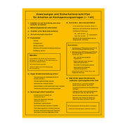 Cimco Werkzeuge - Warn-/Hinweisschild SAH Sicherheitsvorschrift. 182758 Gr. 300x400x1