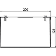 OBO Bettermann - Brandschutzkanal Installationskanal Metall PLMR 1220 A2 200x120x2000 − 2 Meter