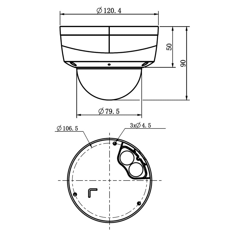 Grothe - Kamera für Überwachungssystem IP Dome-Kamera VK 1099/561 5MPX NEIUS