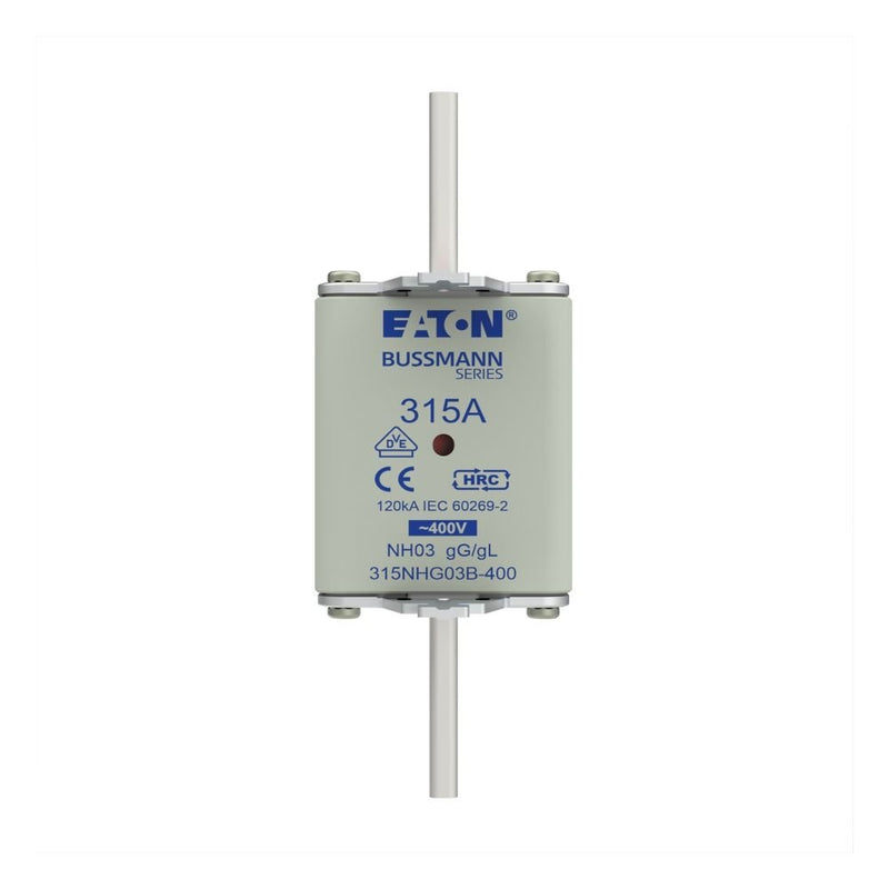 Eaton - Messersicherung Sicherungseinsatz Nieders. 315NHG03B-400 315A AC 400V 120kA − 3 Stück
