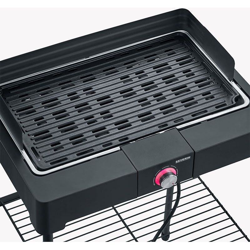 Severin - Grillgerät Barbecue-Standgrill PG 8568 sw Untergestell,m.Wind