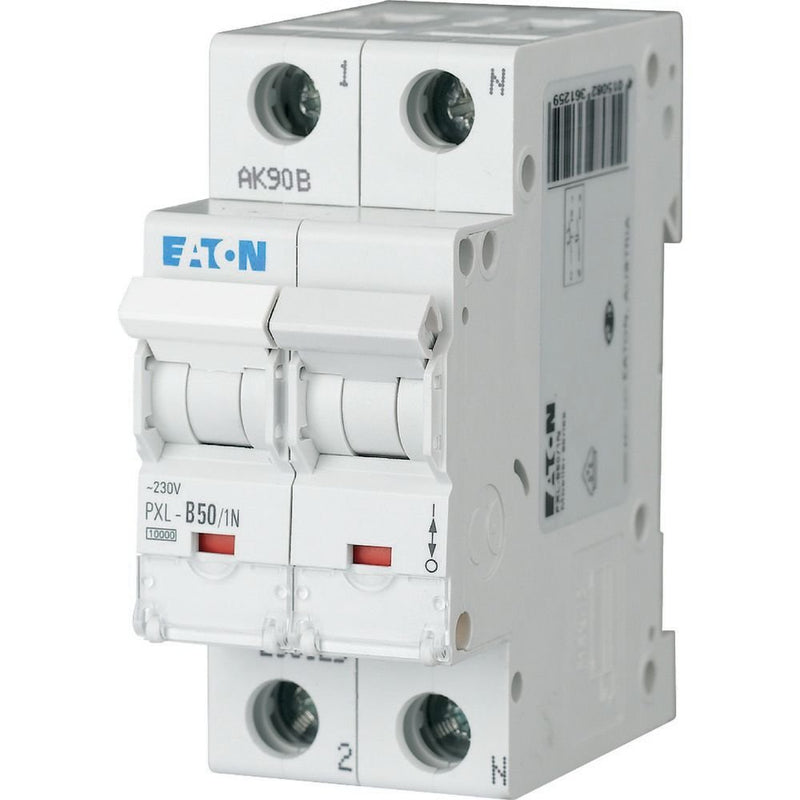 Eaton - Leitungsschutzschalter LS-Schalter m.Beschrift. PXL-C50/1N C 50A, 1p+N