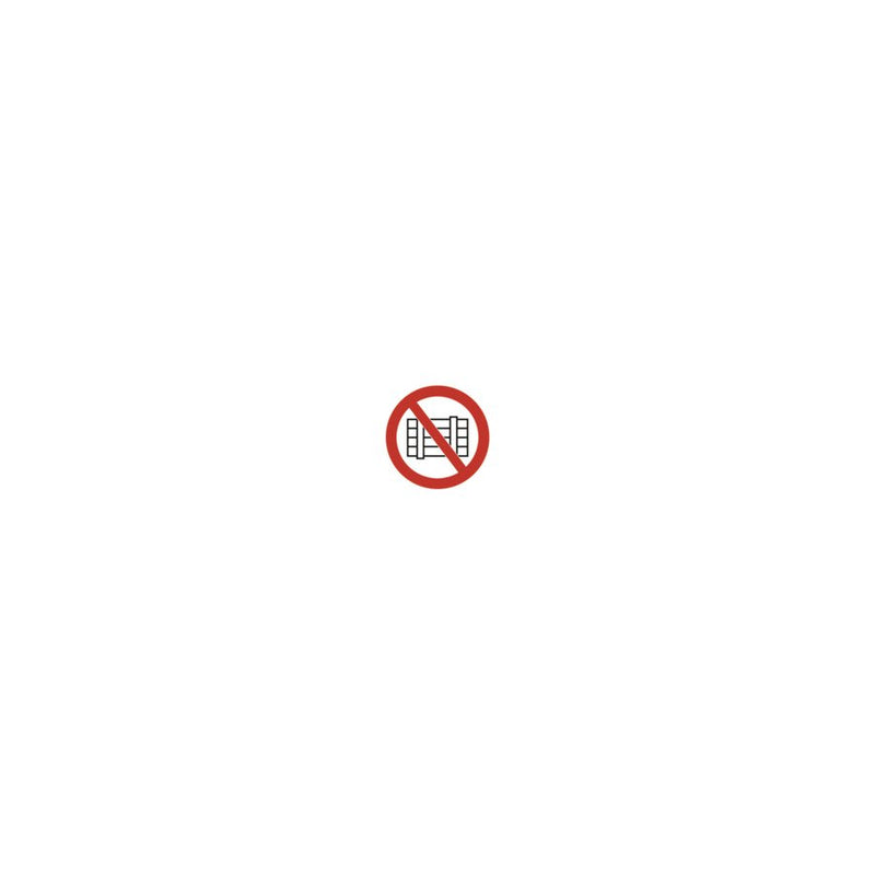 HellermannTyton - Warn-/Hinweisschild Etikett PS5-F-150-WH (10) Abstell Lagern verb. − 10 Stück
