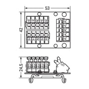 WAGO GmbH & Co. KG - Bussystem-Anschluss-/Abzweigklemme Abzweigeinheit 810-902/000-001