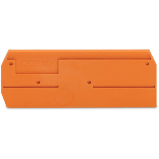 WAGO - Abschluss- und Zwischenplatte für Reihenklemme Abschluss-u.Zwischenplatte 880-339 2,5mm dick,orange − 25 Stück