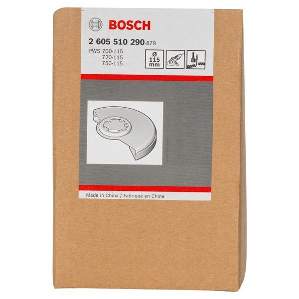 Bosch - Systemzubehör für Schleifen/Polieren (Akku/elektrisch/Druckluft) Schutzhaube mit Deckblech, 2605510290 115 mm passend zu