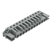 WAGO - Leiterplattensteckverbinder THT-Federleiste abgewink. 232-241/047-000 Rastermaß 5mm,grau − 25 Stück