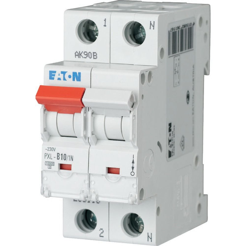 Eaton - Leitungsschutzschalter LS-Schalter m.Beschrift. PXL-D10/1N D 10A, 1p+N