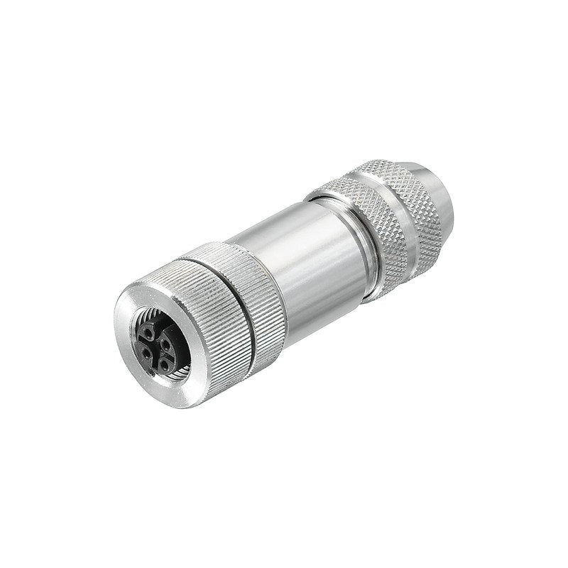 Weidmüller - Rundsteckverbinder, feldkonfektionierbar (Industriesteckverbinder) Steckverbinder SAIBM-4/8S-M124PA-ZF Buchse,ger. Federan