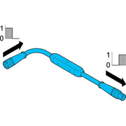 Di-soric - Passiver Sensor-/Aktor-Verteiler (mit Leitung) Funktionsadapter VKHM-Z/VSM-Z/I pnp Invertierer