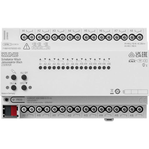Jung - Bussystem-Jalousieaktor KNX-Jalousieaktor 23016 1S R 16-fach