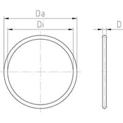 Jacob - Gummi O-Ring Dichtung O-Ring 311 G/1.5 − 100 Stück
