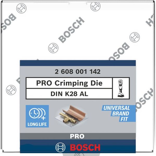 Bosch - Einsatz für Presswerkzeug Kabelschuhe/Verbinder, Aderendhülsen, Schirmanschluss PRO Presseinsatz, K28 AL, 2608001142 185 mm², Aluminiume